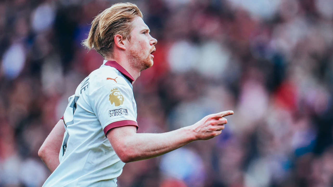 دي بروين يحقق مئويته الـ100 مع مانشستر سيتي في الدوري الإنجليزي